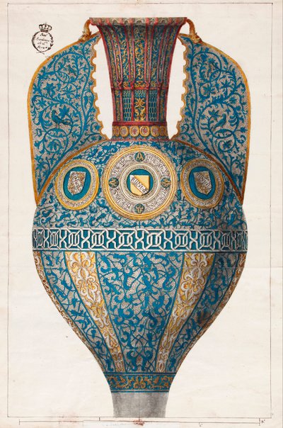 Nasrid Vase of the Shields by Diego Sánchez Sarabia